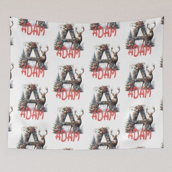 Item preview, Name Adam. My name is Adam. Christmas initial. designed and sold by MagelliShop.