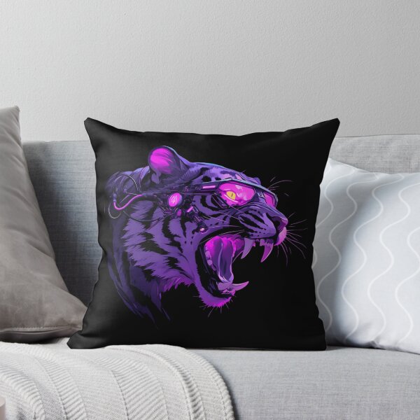 Artikelvorschau, Cyber Tiger / Schwarzer Tiger / Cooles Tier / Cyber Tier / Tierkunst / Tierkrieger / Niedliche Tierkunst / Ästhetische Gaming-Aufkleber entworfen und verkauft von SMARTKIT  DESIGNAGENCY.