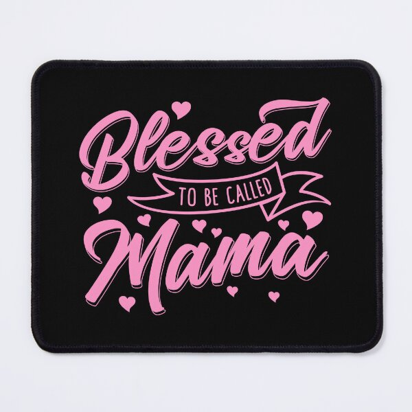 Item preview, BLESSED TO BE CALLED MAMA Pink Hearts Ribbon designed and sold by Darling DeDe.