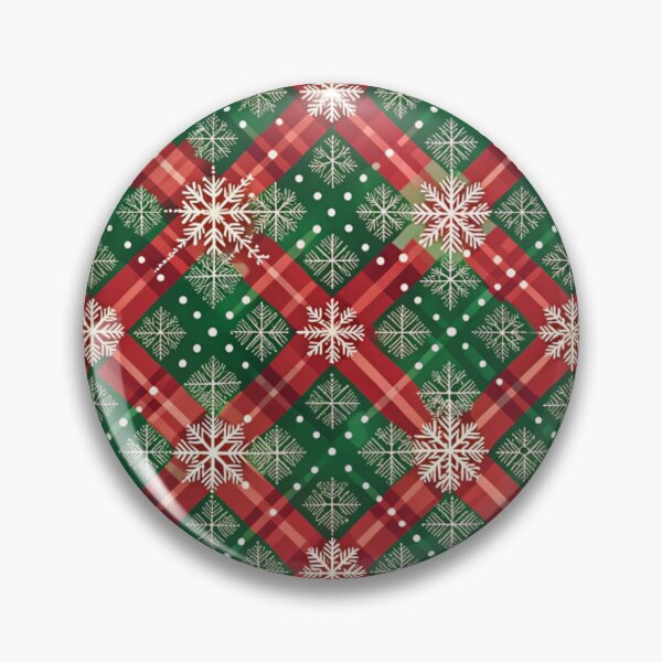 Item preview, Vintage Cozy Christmas Plaid Flannel Snowflake  designed and sold by darkskydelights.