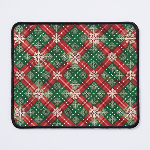 Item preview, Vintage Cozy Christmas Plaid Flannel Snowflake  designed and sold by darkskydelights.