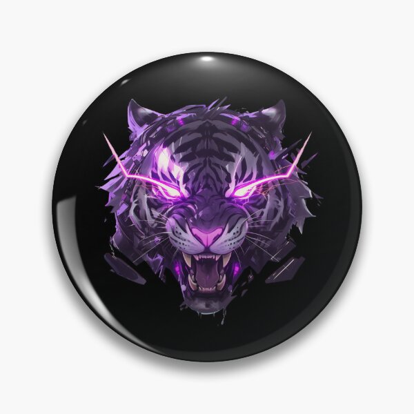 Item preview, Cyber Tiger // Black Tiger // Cool Animal // Cyber Animal // Animal Art // Animal Warrior // Animal Cute Art // Gaming Aesthetic stickers designed and sold by SMARTKIT  DESIGNAGENCY.