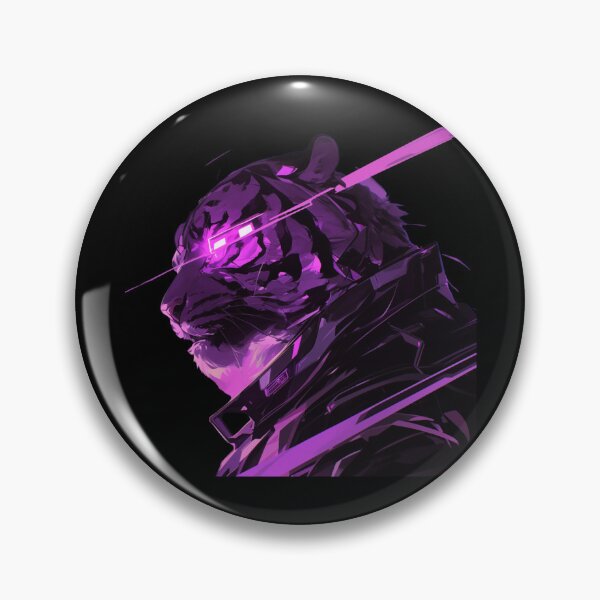 Artikelvorschau, Cyber Tiger / Schwarzer Tiger / Cooles Tier / Cyber Tier / Tierkunst / Tierkrieger / Niedliche Tierkunst / Ästhetische Gaming-Aufkleber entworfen und verkauft von SMARTKIT DESIGNAGENCY.