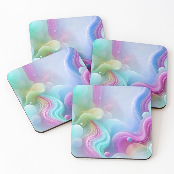 Item preview, Underwater Dream World: A Gentle Symphony of Color and Flow, Unique designed and sold by villacreativa.
