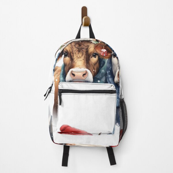 Item preview, Cute Christmas Cows, Funny Christmas cow, Cows with Beanie and scarf designed and sold by KreativKulture.