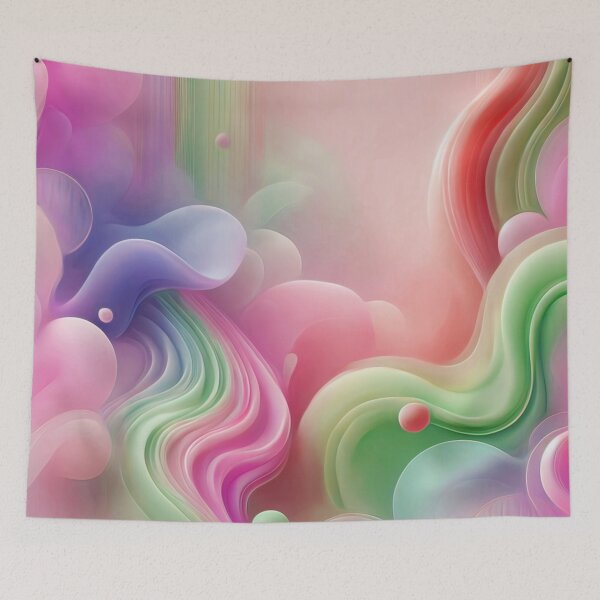 Item preview, Dream World: A Gentle Symphony of Color and Flow, Unique designed and sold by villacreativa.