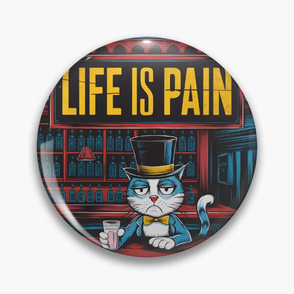 Item preview, Sad Cat - Life is Pain designed and sold by kateds14.
