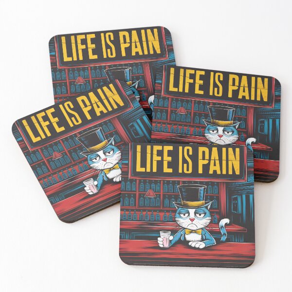 Item preview, Sad Cat - Life is Pain designed and sold by kateds14.