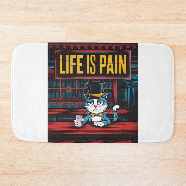 Item preview, Sad Cat - Life is Pain designed and sold by kateds14.
