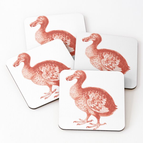 Item preview, Vintage dodo illustration in red designed and sold by Nostalgifique.