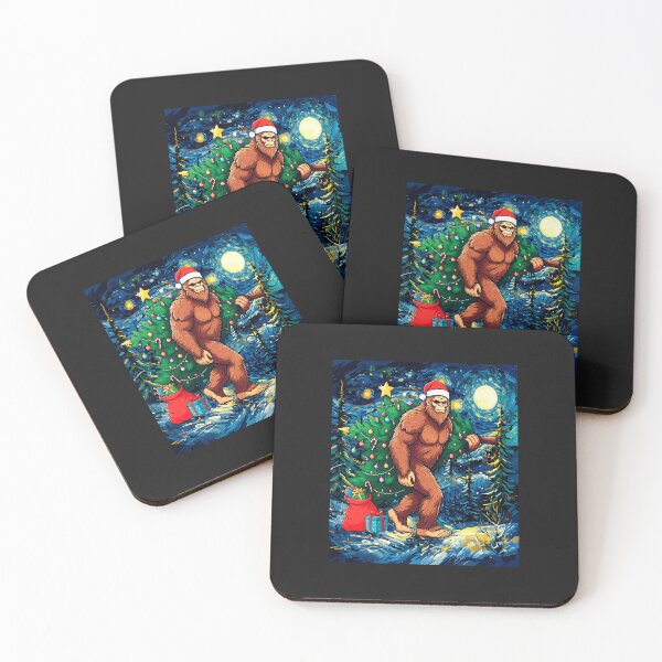 Item preview, Sasquatch starry night in Christmas ,xmas 2024 designed and sold by erozzz.