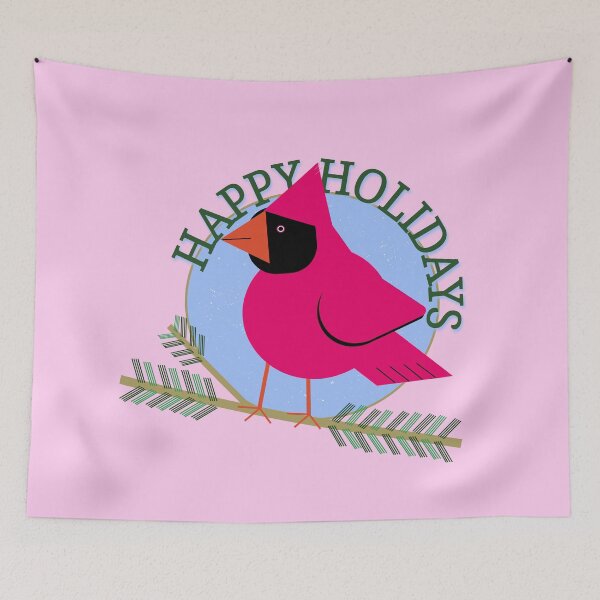 Item preview, Happy Holidays Cardinal designed and sold by bunhuggerdesign.