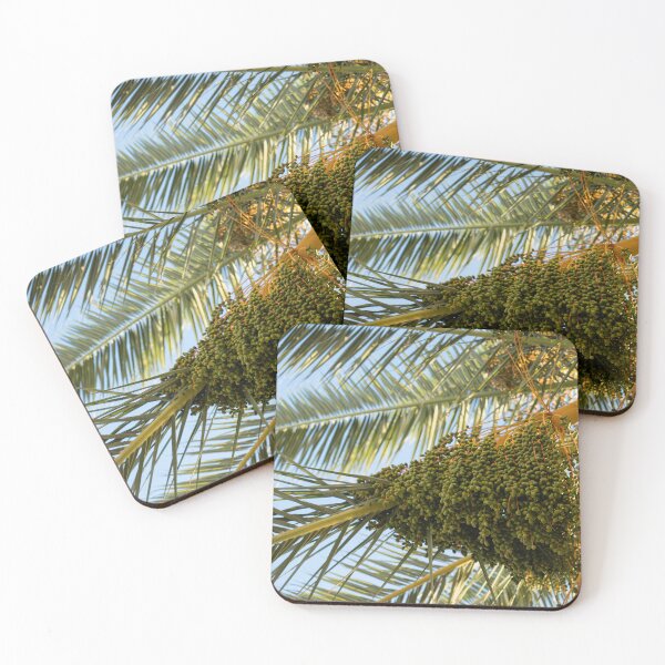 Item preview, Date palm with green leaves and fruits designed and sold by Adriana Mueller.