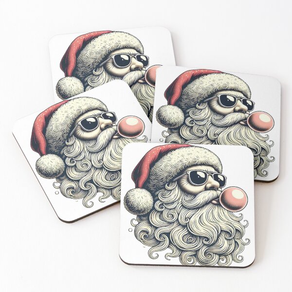 Item preview, Cool Santa Blowing Gum Wearing Shades designed and sold by Wear & Wonder.