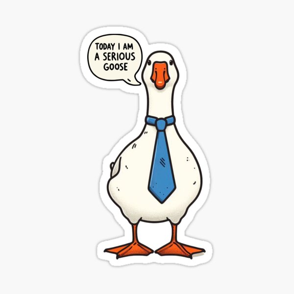 Artikel-Vorschau von Heute bin ich eine ernsthafte Gans, designt und verkauft von MisterrAB.