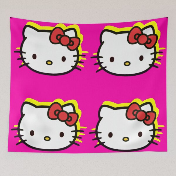 Item preview, Pink & Yellow Kitty designed and sold by Fuzzdandy Designs.