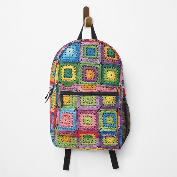 Item preview, Rainbow Faux Crochet Granny Square Pattern designed and sold by darkskydelights.