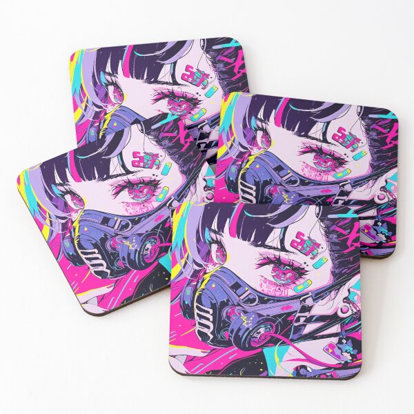 Item preview, Anime cyberpunk girl designed and sold by iWallGlow.