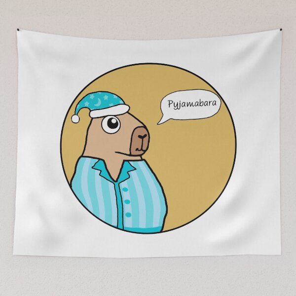 Item preview, Pyjamabara Capybara! designed and sold by ProfanityFarm.