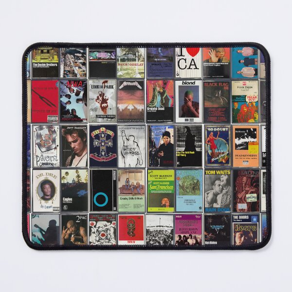 Item preview, Greatest California Music - Vintage Cassette Album Cover Art designed and sold by Mr Mustard Prints.