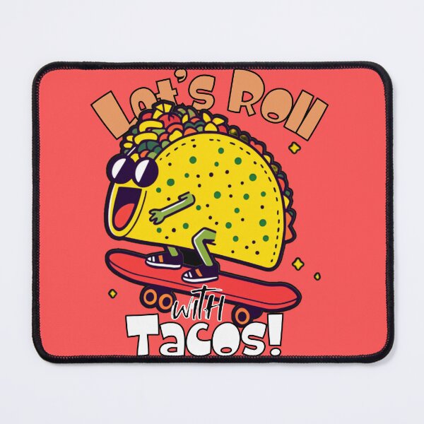 Item preview, Let’s Roll with Tacos – Whimsical Taco Skateboard T-Shirt designed and sold by CoolEnthusias.