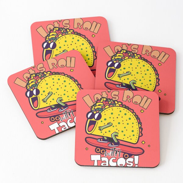 Item preview, Let’s Roll with Tacos – Whimsical Taco Skateboard T-Shirt designed and sold by CoolEnthusias.