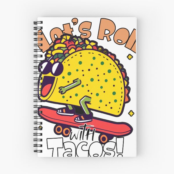 Item preview, Let’s Roll with Tacos – Whimsical Taco Skateboard T-Shirt designed and sold by CoolEnthusias.