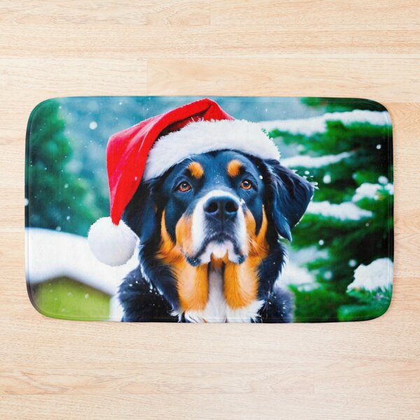 Item preview, Playful Dog Dressed Up for Christmas designed and sold by GrizzlyCollective.
