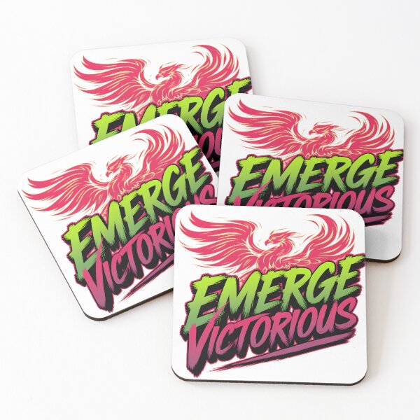 Item preview, Emerge Victorious Phoenix Design - Motivational Art designed and sold by pwhitexm.