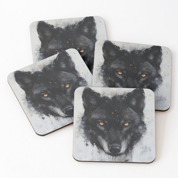 Item preview, black wolf designed and sold by JOTAMIKE.