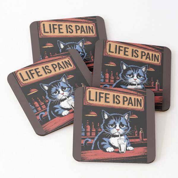 Item preview, Sad Cat in a Pub designed and sold by kateds14.