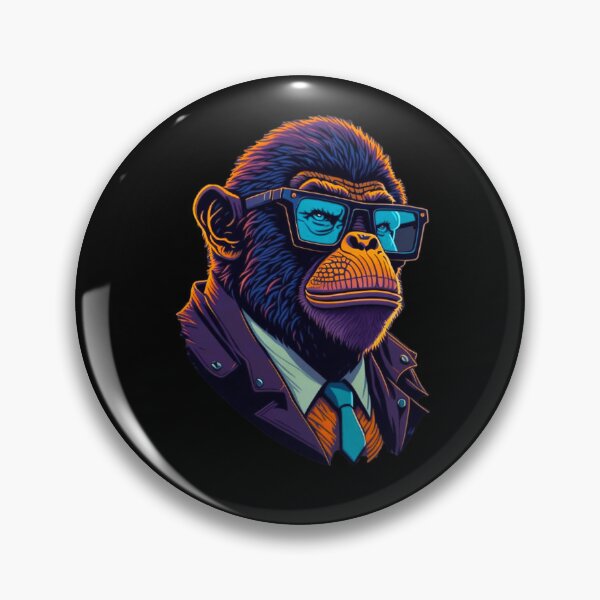 Item preview, Hipster Chimp designed and sold by PetSafari.