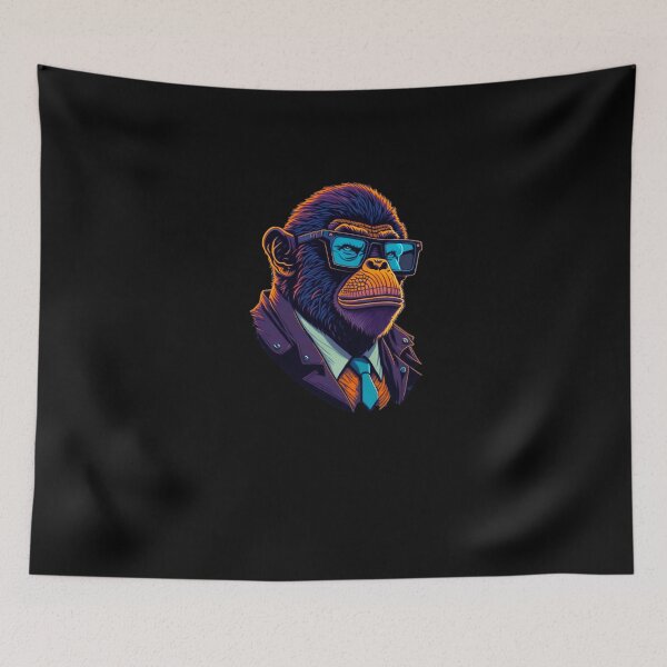 Item preview, Hipster Chimp designed and sold by PetSafari.