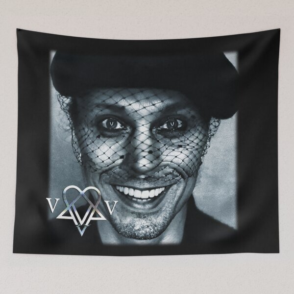 Item preview, Ville Valo_Neon_Noir_smiling version designed and sold by MusicVibesTee.