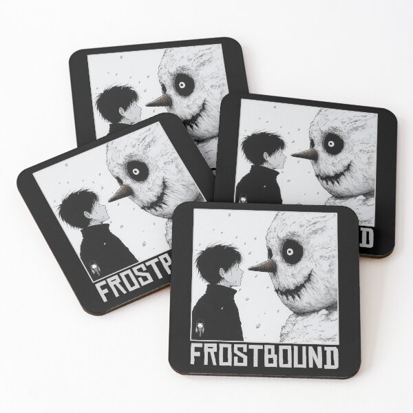 Item preview, Frostbound Curse – black and white christmas horror manga anime designed and sold by ForsakenFrames.