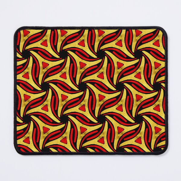 Item preview, Hand drawn repeating pattern in red and gold.Metallic effect.  designed and sold by Shoot-The-Moon.
