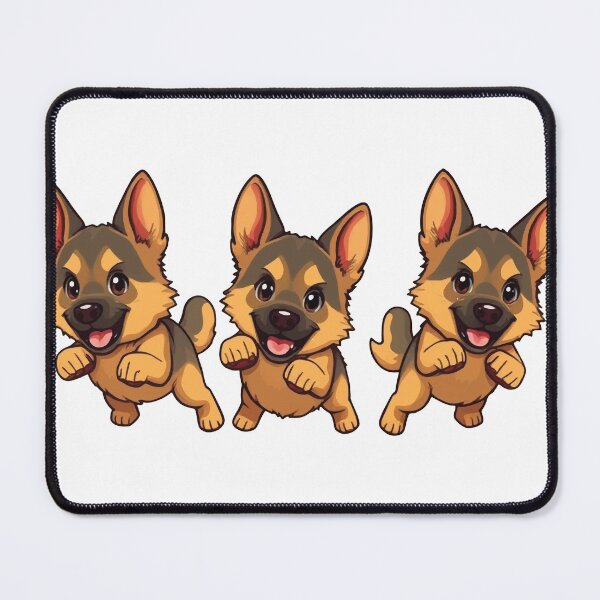 Item preview, 3 Cute German Shepherds designed and sold by OhshunStudios.