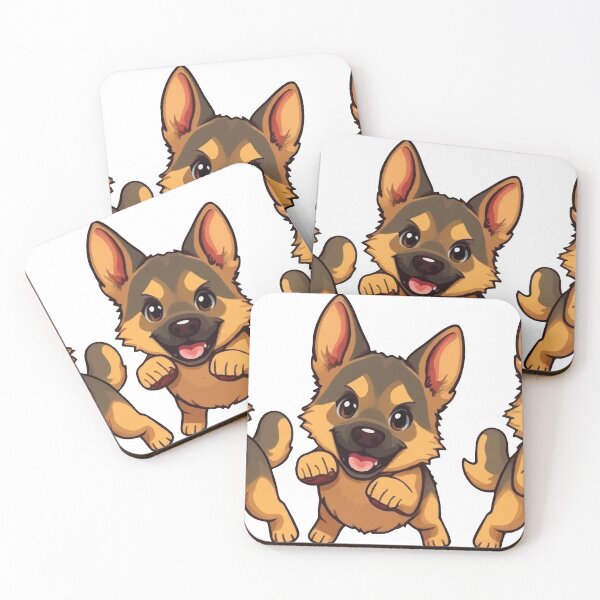 Item preview, 3 Cute German Shepherds designed and sold by OhshunStudios.