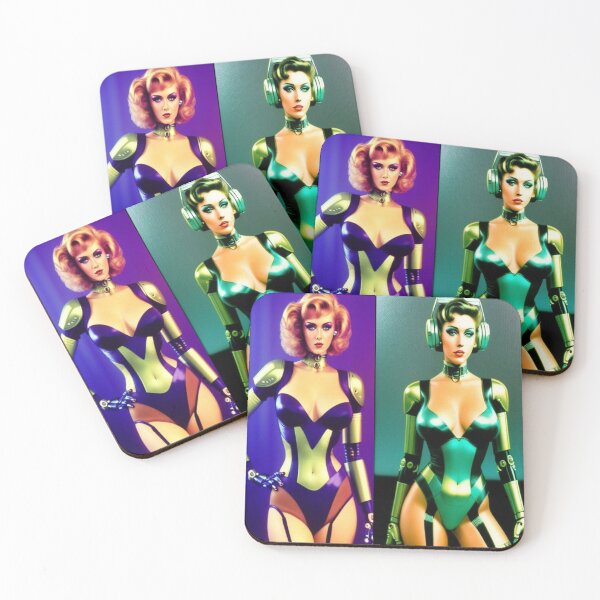 Item preview, 1980's Scifi Robot Girls Vintage designed and sold by highplacidity.
