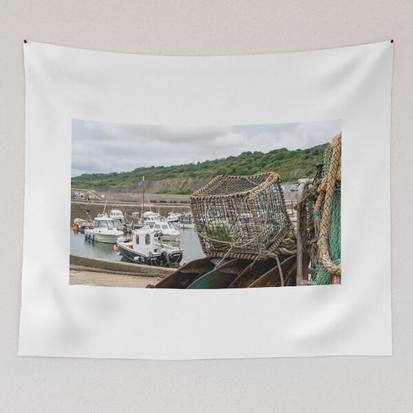 Item preview, Crab and lobster pots on the quayside  designed and sold by yackers1.