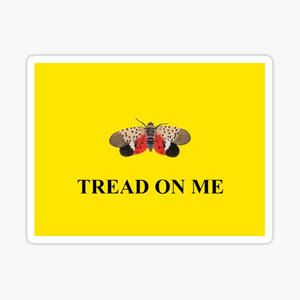Item preview, Tread on me spotted lanternfly funny  designed and sold by crabfriedrice.