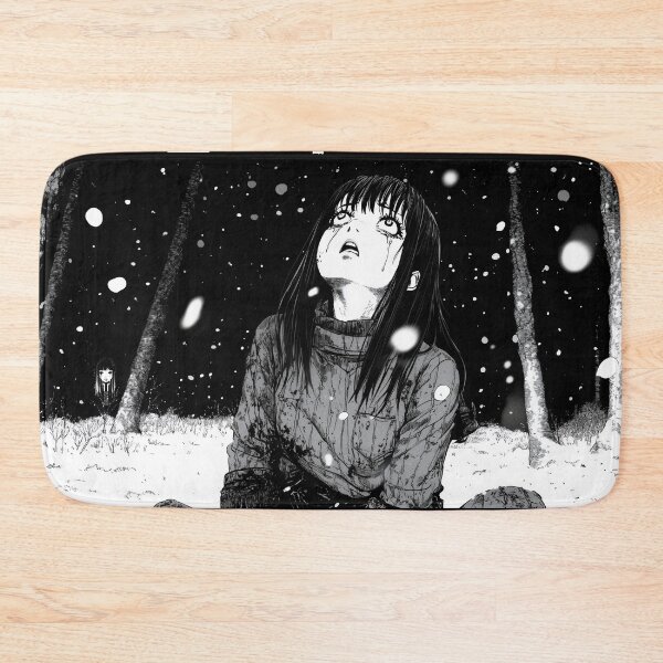 Item preview, Shattered Snowlight – black and white christmas winter manga anime girl designed and sold by ForsakenFrames.