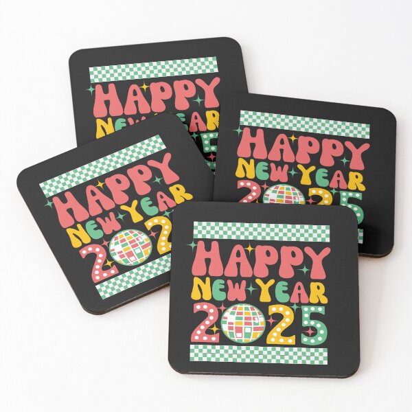 Item preview, Colorful Retro Happy New Year 2025 designed and sold by AlienOccupation.
