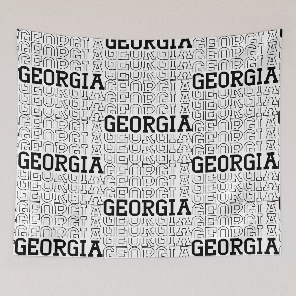 Item preview, Georgia black and white text multiplied designed and sold by EmeraldeaDesign.