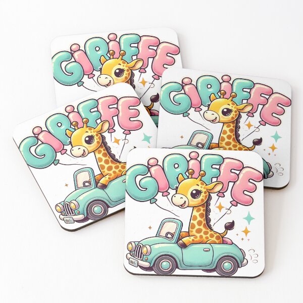 Artikelvorschau, Süßes Giraffen-Kunst-T-Shirt-Design entworfen und verkauft von DesignHub.