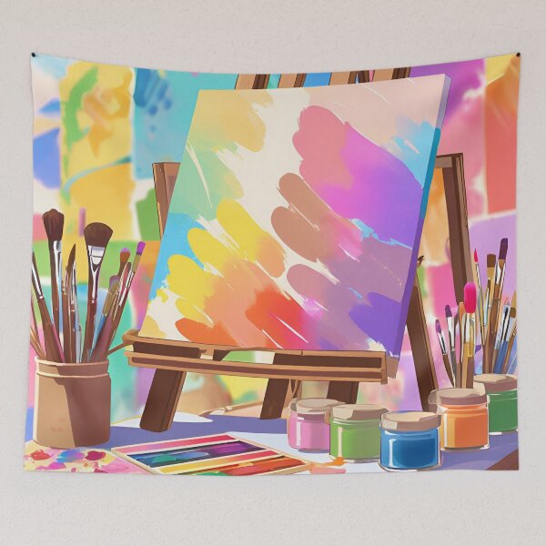 Item preview, Painted colorful artist Easel- Paint Easel designed and sold by Lily Lola.