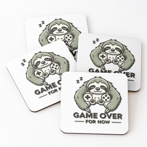 Item preview, Game Over Sloth: Chill Gamer Vibes designed and sold by HopeLoom.