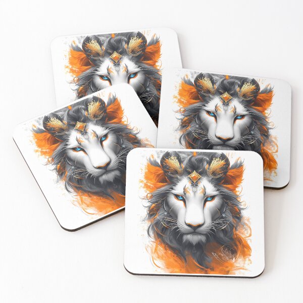 Item preview, Celestial Lyran Lion | Mystical Cosmic Guardian designed and sold by MystiqSlav.