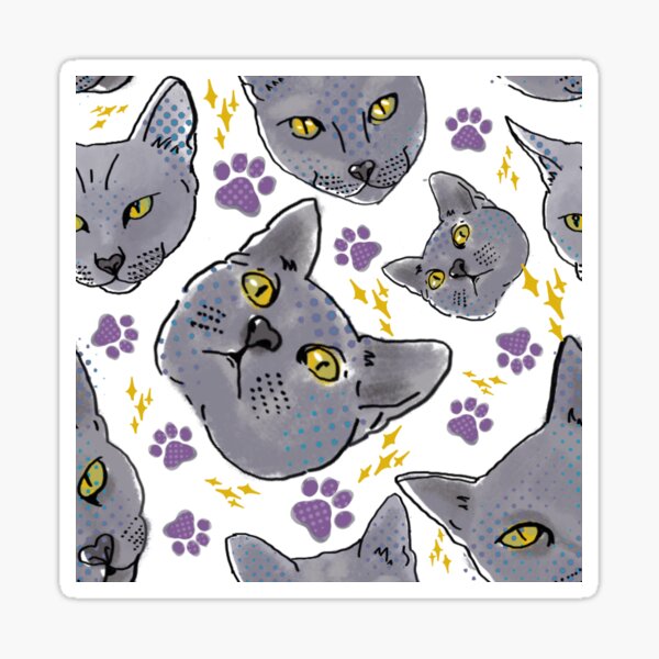 Mishka Pattern 1 Sticker