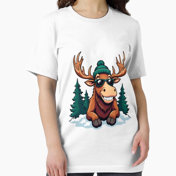 Item preview, Funny Moose In The Woods designed and sold by Nordic-print.